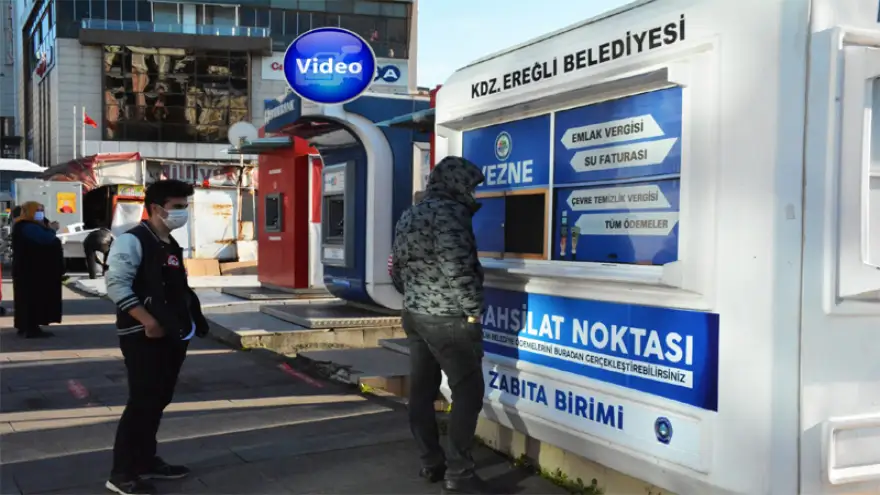 Belediye, çarşı merkezine ödeme noktası açtı