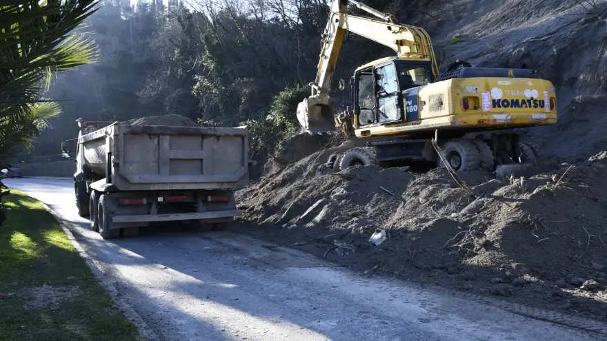 İhale yapıldı heyelan bölgesi için çalışmalar başladı