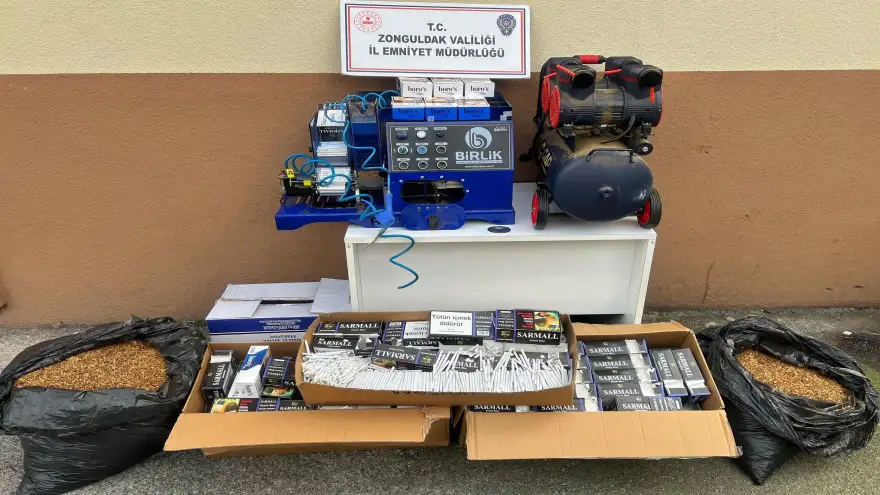 17 bin bandrolsüz makaron ele geçirildi