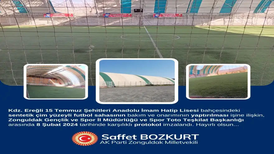 Milletvekili Saffet Bozkurt bakım onarımı açıkladı...