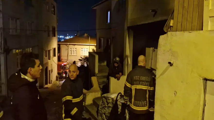 Ereğli'de Yangın: 1 Kişi dumandan zehirlendi...