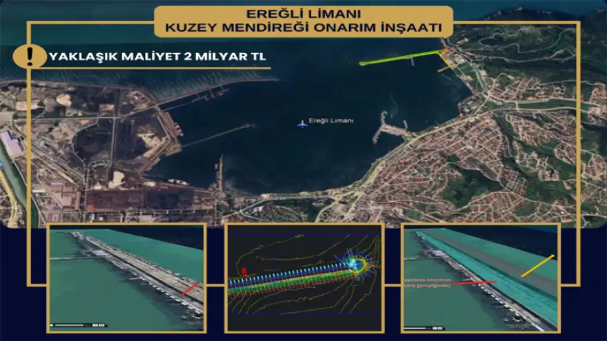 Ereğli Liman onarım inşaatı için süreç başladı