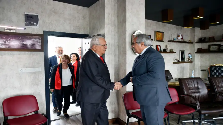 Posbıyık, Ekibiyle Kaymakam Yapıcıyı Ziyaret Etti