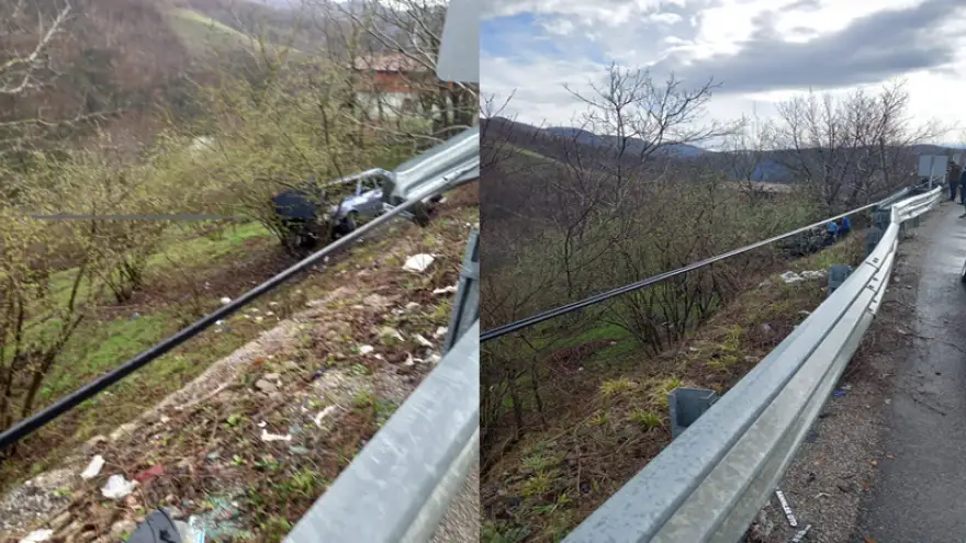 Şarampole yuvarlandı: 4 Yaralı