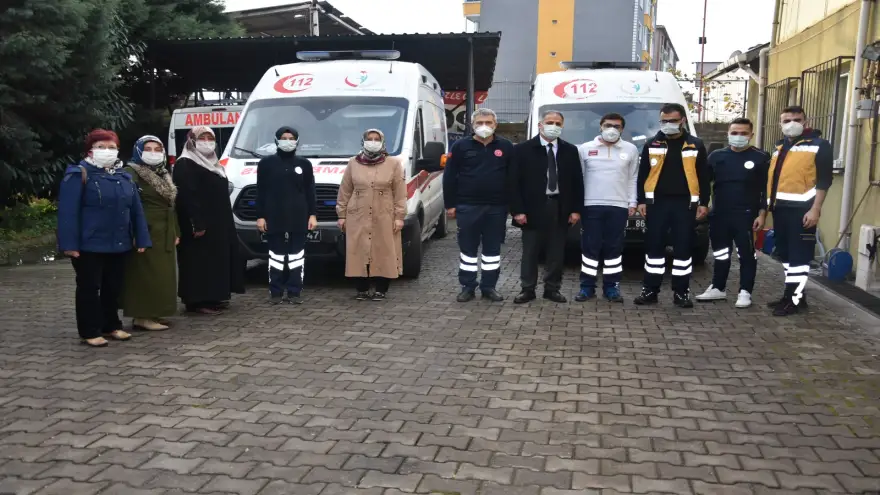 Bozkurt'tan, 112 Sağlık ekiplerine moral ziyareti