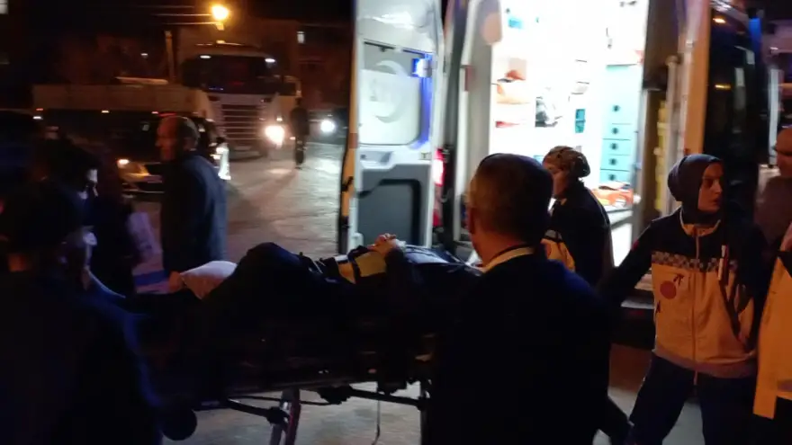 Motosiklet yayaya çarptı