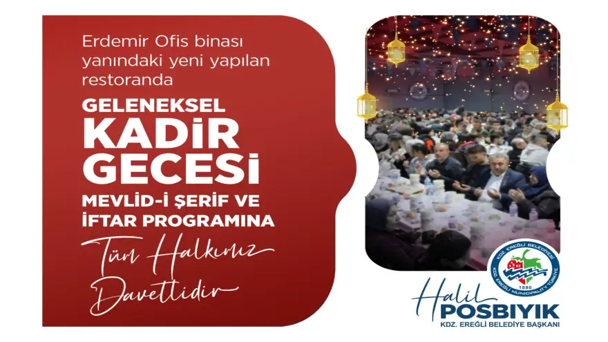 Başkan Posbıyık: Kadir Gecesi’nde 6 Bin Kişilik İftar Sofrası Kuracağız