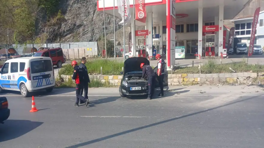 Viraja hızlı girdi, direksiyon hakimiyetini kaybetti