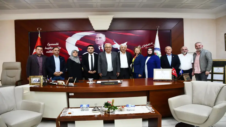 AK Parti heyetinden, Başkan Posbıyık'a ziyaret..