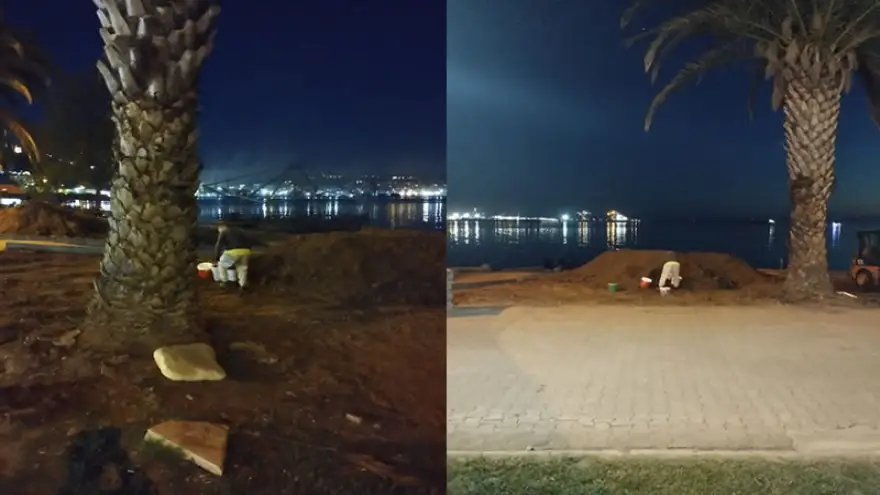 Sahilden 10 Kova gübreli toprak alan kişi tespit edildi...