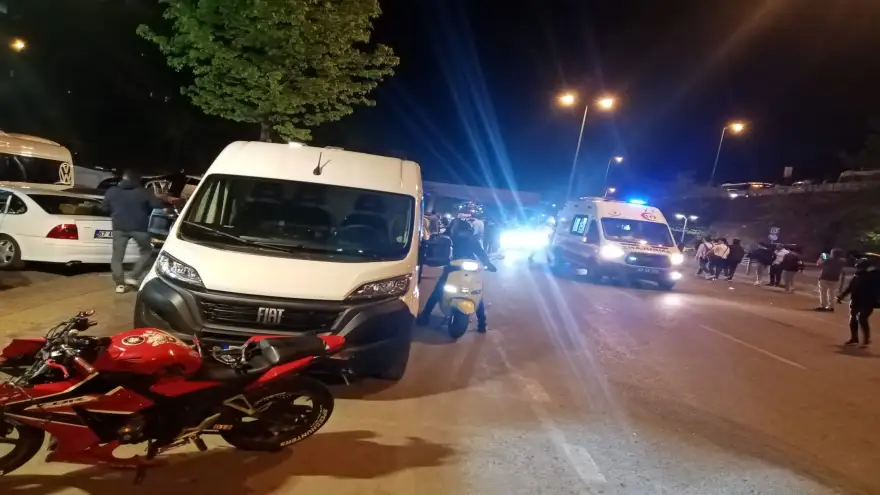 Motosikletler çarpıştı: 2 Yaralı