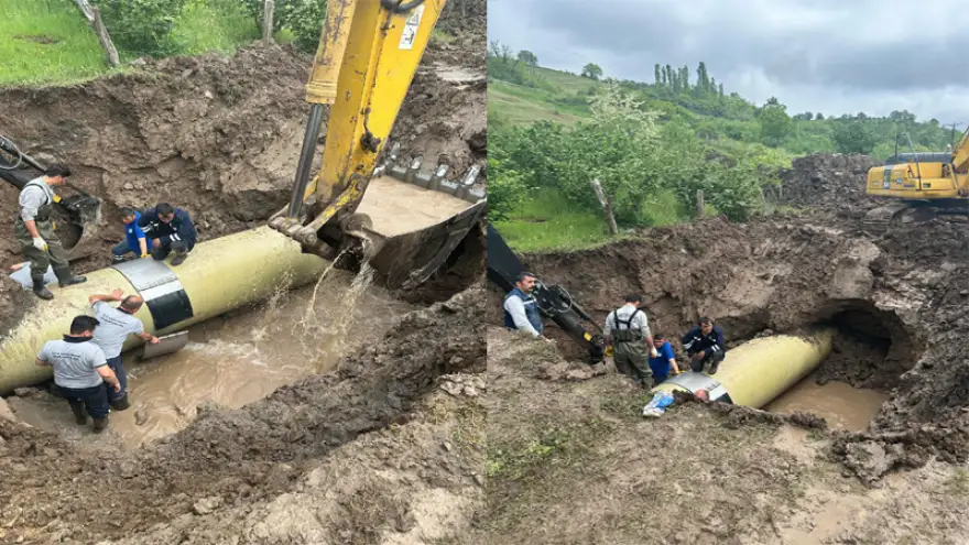 Kdz. Ereğli’de su arızasına müdahale ediliyor