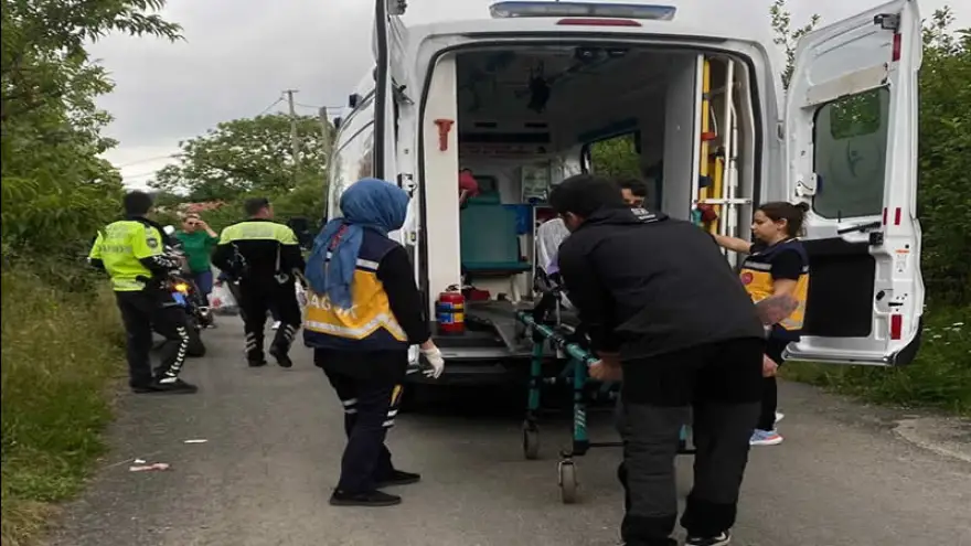 Motosiklet kazası: 1 Yaralı