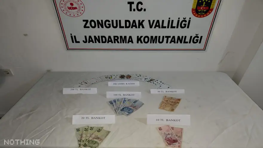 Kızılca Jandarma Karakolundan kumar baskını…