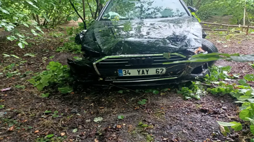 Kontrolden çıkan araç tarlaya uçtu…2 yaralı…