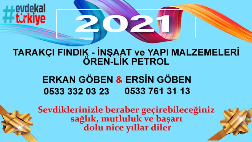 Tarakçı Fındık İnşaat ve Yapı Malzemeleri - Ören-Lik Petrol yeni yılınızı kutlar