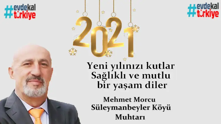Morcu, yeni yılınızı kutlar, sağlıklı ve mutlu bir yaşam diler