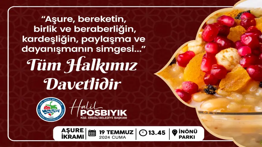 Kdz. Ereğli belediyesi aşure paylaşacak