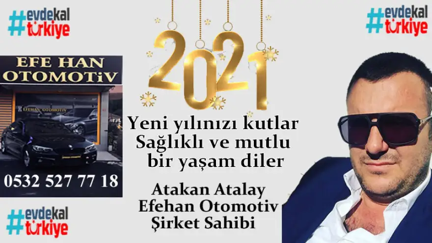 Yeni yılınızı kutlar, sağlıklı ve mutlu bir yaşam diler