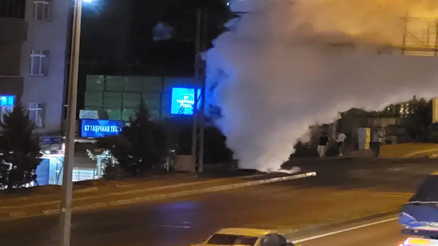 Devrek Yol Ayrımında patlama meydana geldi..