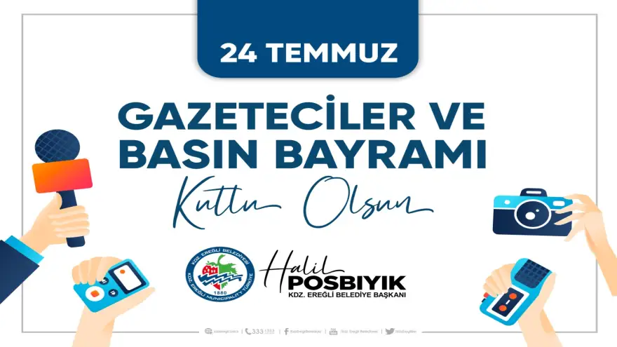 24 Temmuz Gazeteciler ve Basın Bayramı kutlu olsun.