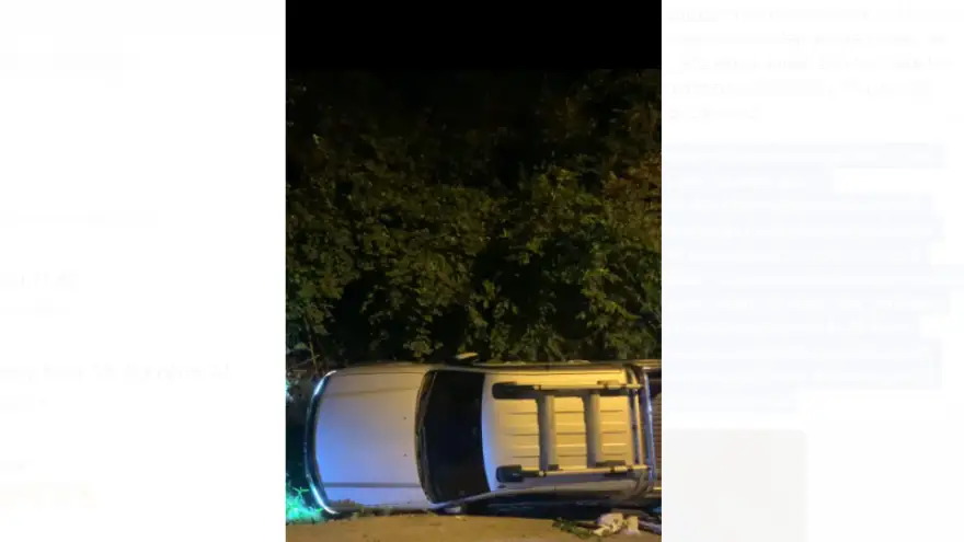 Su kanalına uçan hafif ticari kamyonetin sürücüsü sırra kadem bastı...