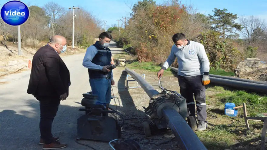 Su ve kanalizasyon hattı çalışmaları sürüyor