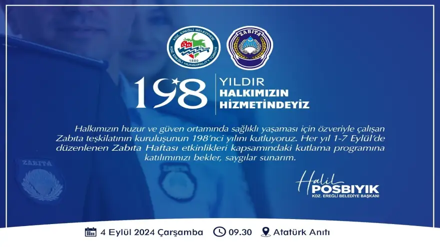 198 Yıldır, halkımızın hizmetinde...