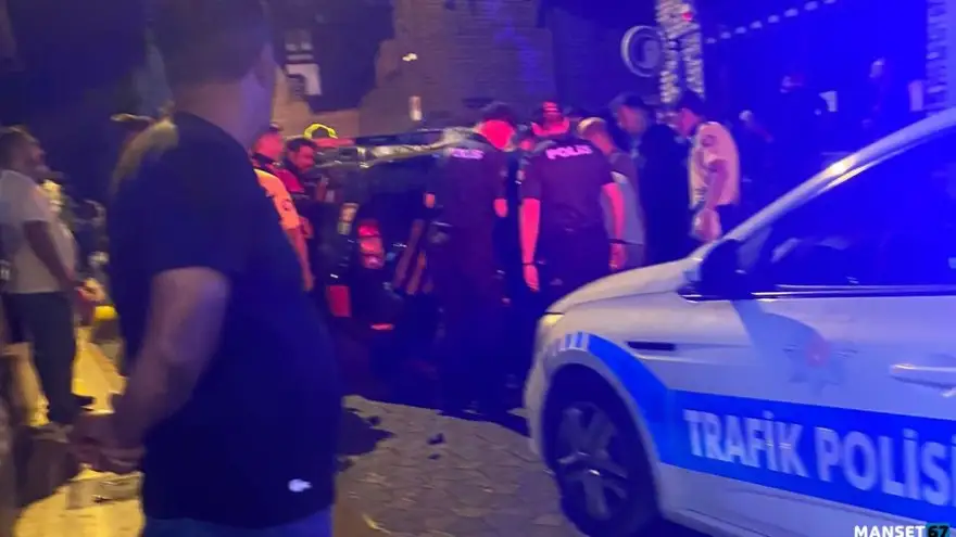 Çıkan kavgaya müdahale eden Polis ekiplerine saldırı girişimi..