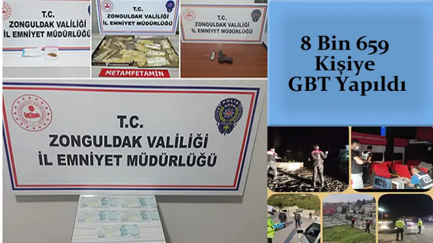8 Bin 659 kişiye GBT yapıldı
