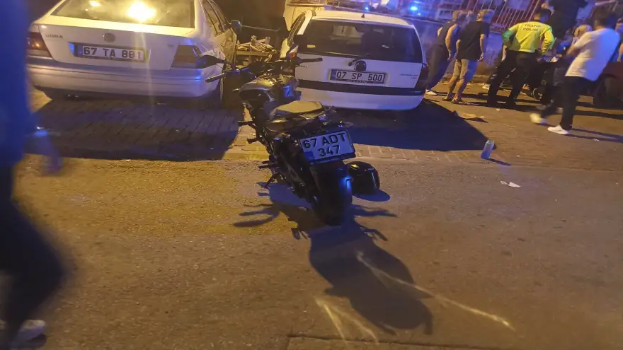 Trafik kazasında bir kişi yaralandı...