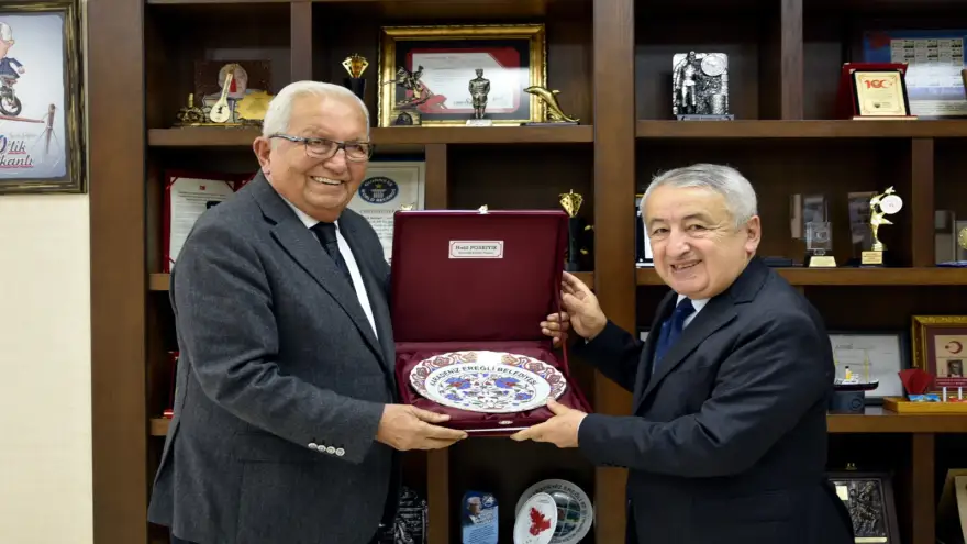 METİN ATAÇ PAŞA VE SARIKAMIŞ HEYETİ, BAŞKAN POSBIYIK’I ZİYARET ETTİ