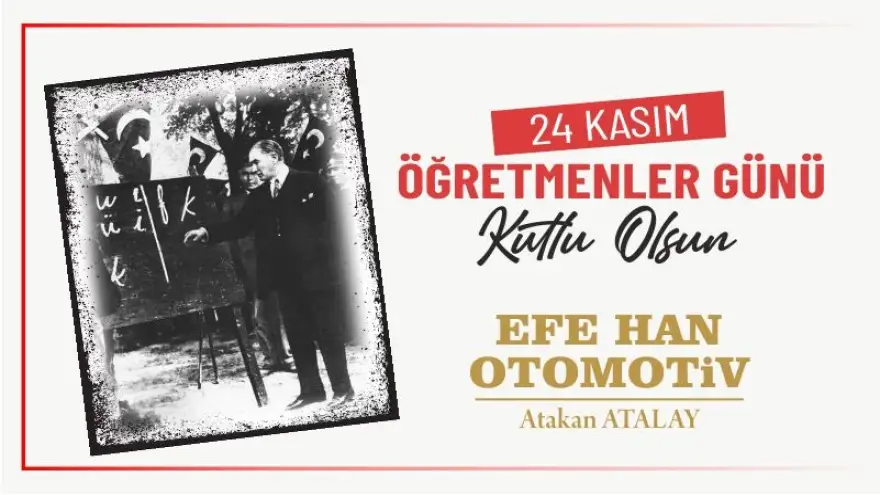 24 Kasım Öğretmenler Günü Kutlu Olsun