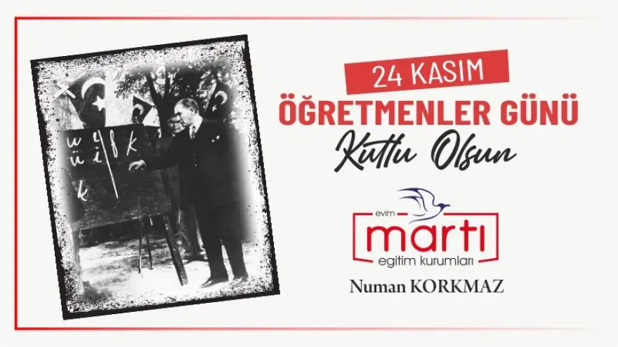 24 Kasım Öğretmenler Günü Kutlu Olsun