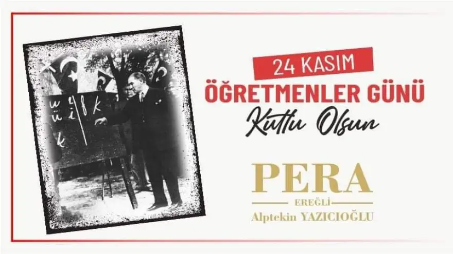24 Kasım Öğretmenler Günü kutlu olsun..
