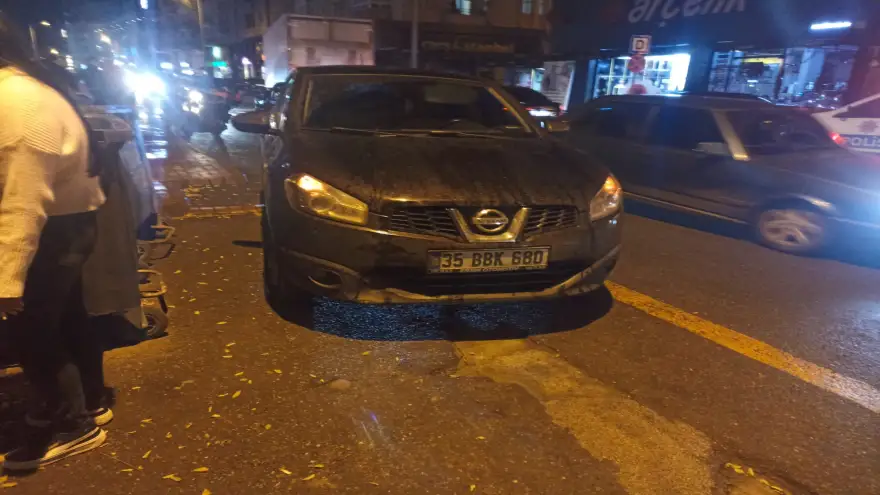 Motosiklet, cip işe çarpıştı: 1 Yaralı