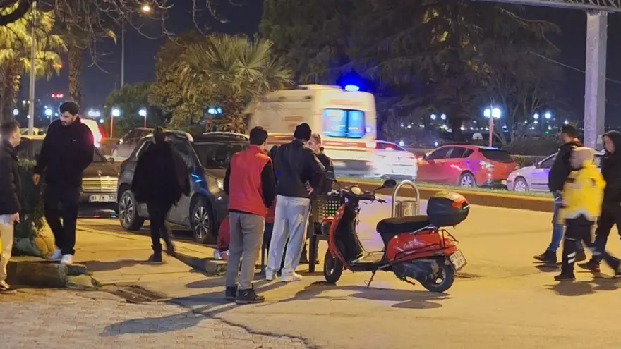 Motosiklet kazasında iki kişi yaralandı