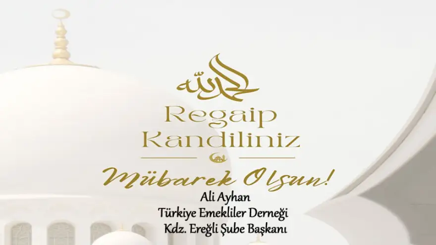 Ali Ayhan, Regaip Kandiliniz Mübarek Olsun...