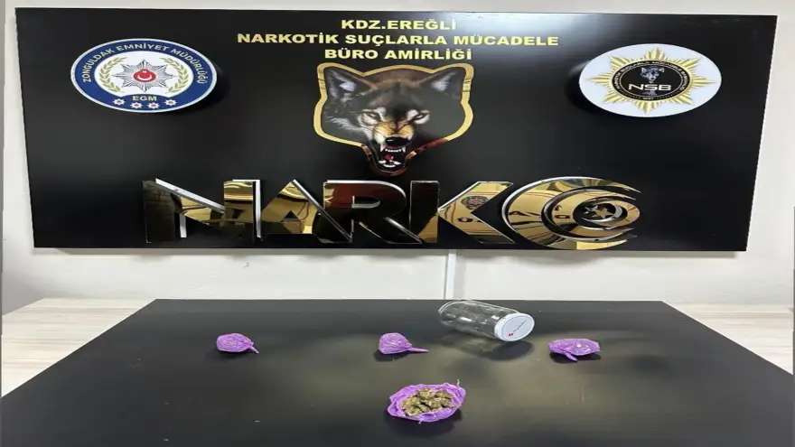 Ereğli'de  uyuşturucu operasyonunda 1 kişi mahkemece tutuklandı...