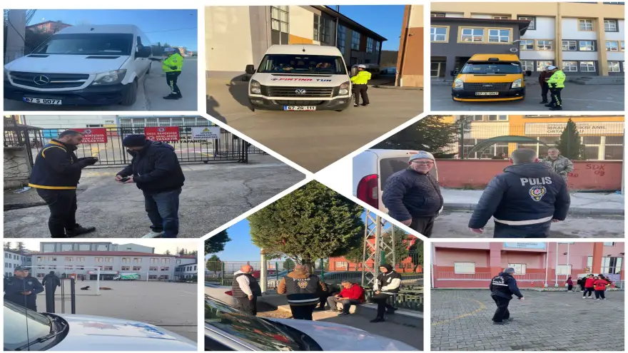 Okul çevrelerinde asayiş ve trafik uygulaması yapıldı...
