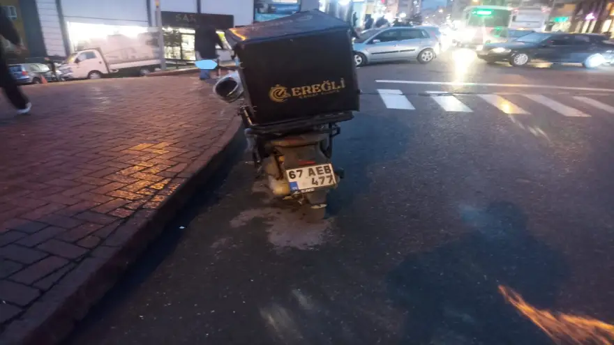 13 yaşındaki çocuğa motosiklet çarptı...