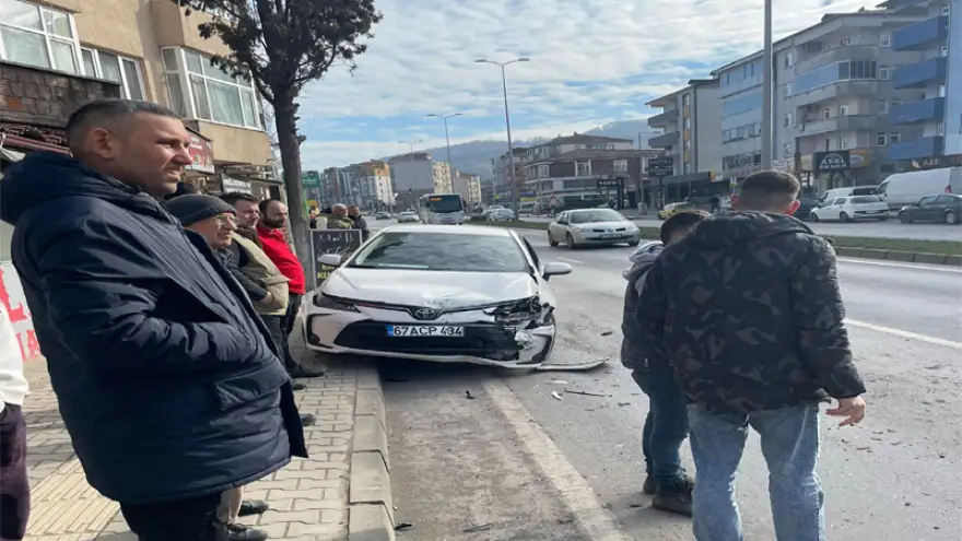 Trafik kazasında bir çocuk yaralandı...