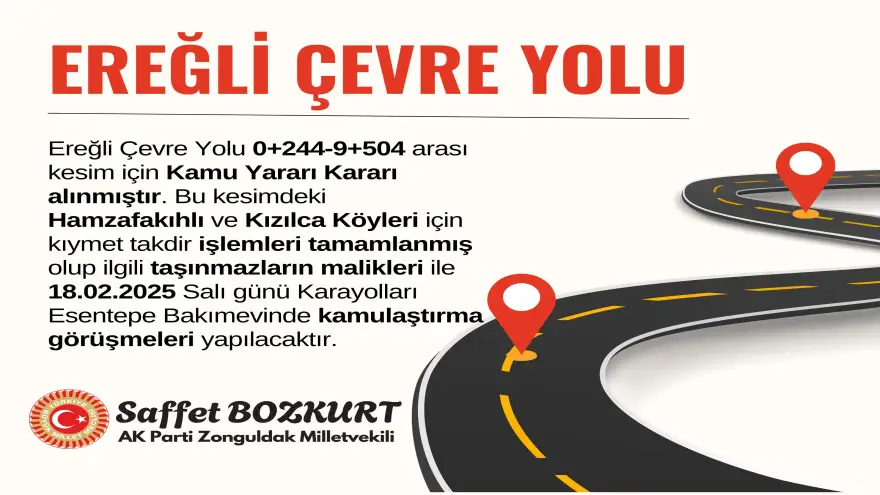 Bozkurt'tan çevre yolu projesi açıklaması