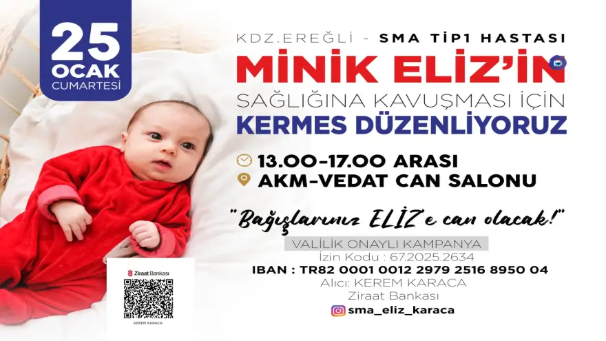 MİNİK ELİZ İÇİN KERMES DÜZENLENİYOR