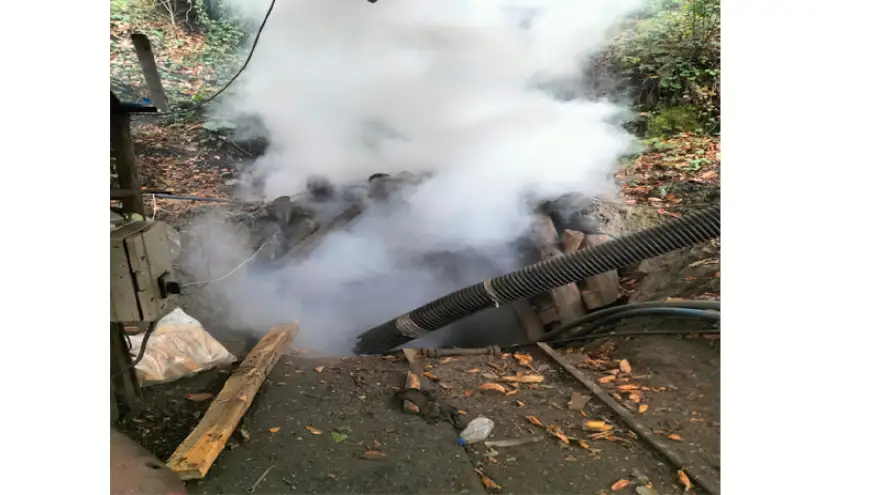 Kaçak kömür ocağı imha edildi...