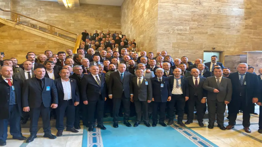 Kdz. Ereğlili Muhtarlar, Cumhurbaşkanı Erdoğan ile istişarede bulundu..