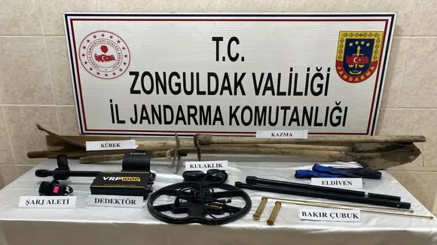 Kaçak kazı yapan 4 kişi yakalandı
