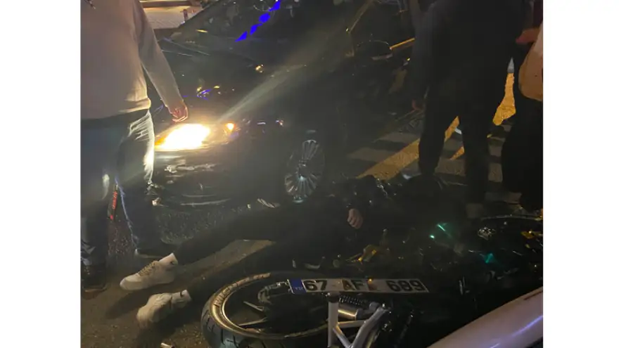 Trafik kazasında yolcu ve sürücü yaralandı...