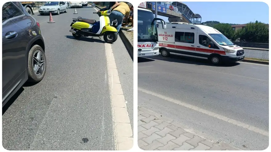 Direksiyon hakimiyetini kaybetti yaralandı..