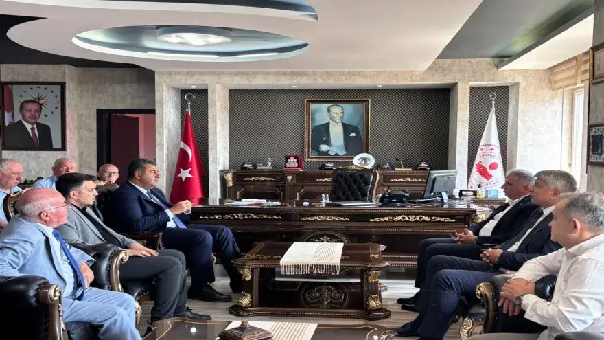 Vekil Bozkurt'tan, Kaymakam Yılmaz’a hayırlı olsun ziyareti